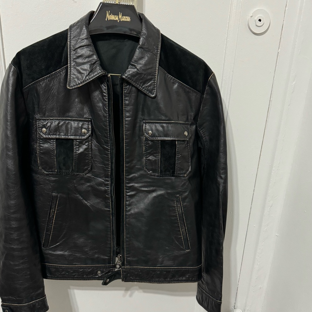 ITALY LEATHER  JACKET  MEN’S NEW